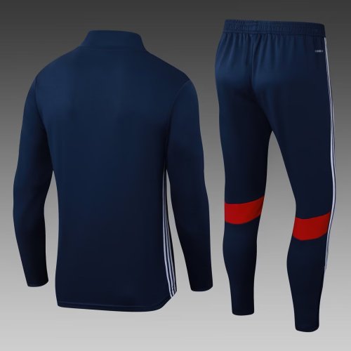 2025 AD Blue Half Pull Tracksuit 