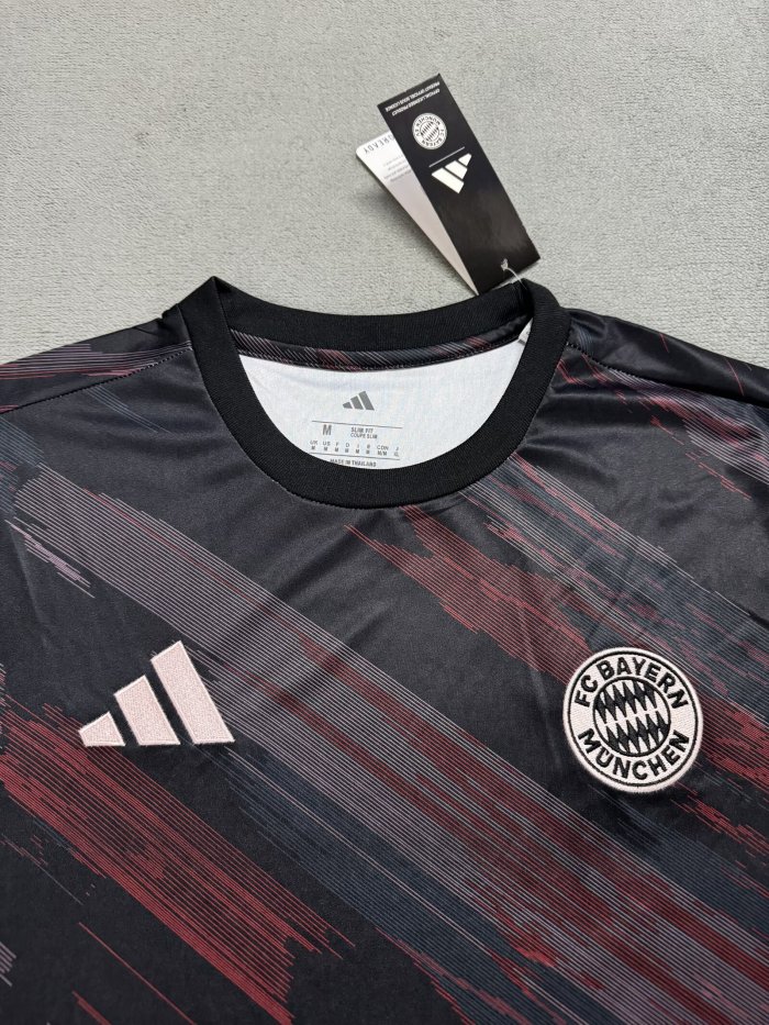 25-26 Bayern Red Black Training shirts