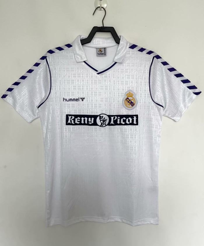1988-1990 RMA Home Retro Soccer Jersey