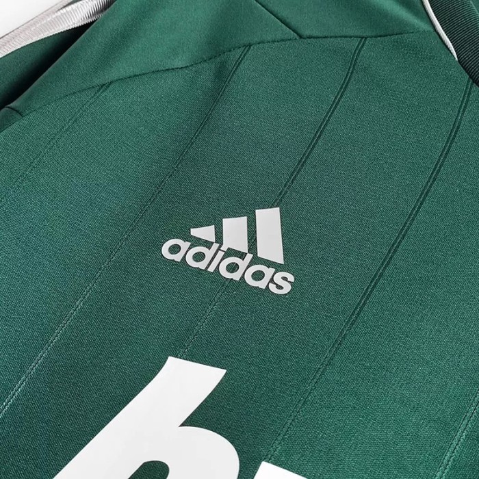 2012-2013 Real Madrid Away Green Long Sleeve Retro Soccer Jersey