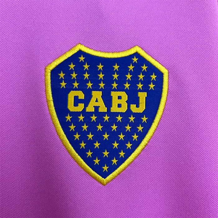 2013-2014 Boca Juniors Pink Long Sleeve Retro Soccer Jersey (长袖)