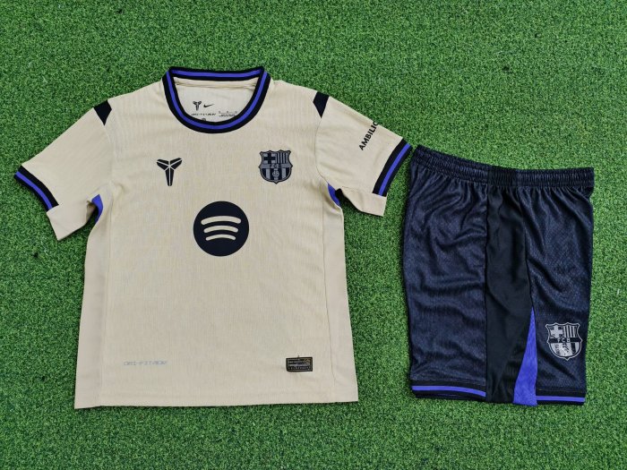 25-26 Barcelona Away Kids Player Version Soccer Jersey (球员童装)