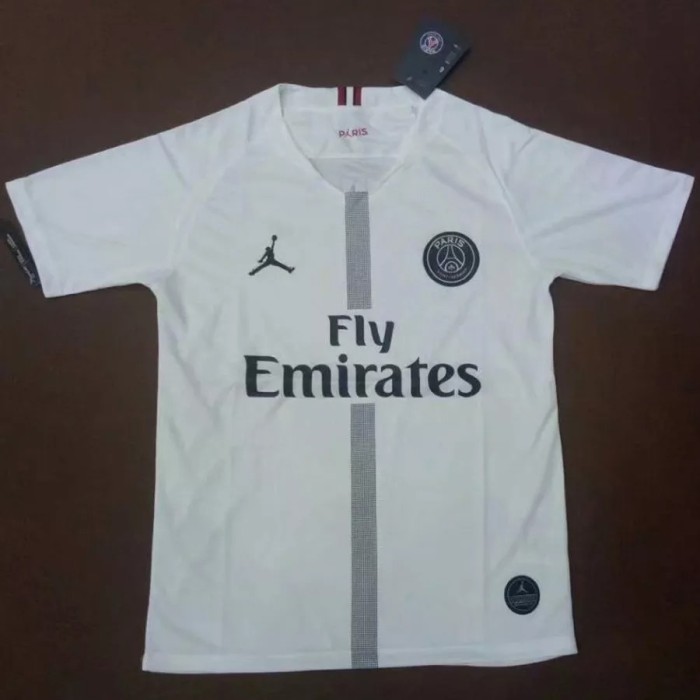 2018-2019 Paris Saint-Germain Paris Jordan White Retro Soccer Jersey