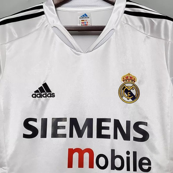 2004-2005 Real Madrid Home Retro Soccer Jersey