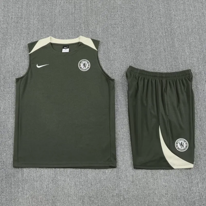 25-26 Chelsea High Quality Tank Top And Shorts Suit