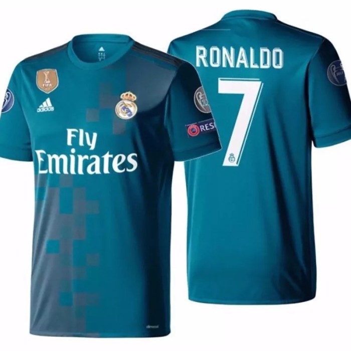2017-2018 Real Madrid Third Player Version Retro Soccer Jersey