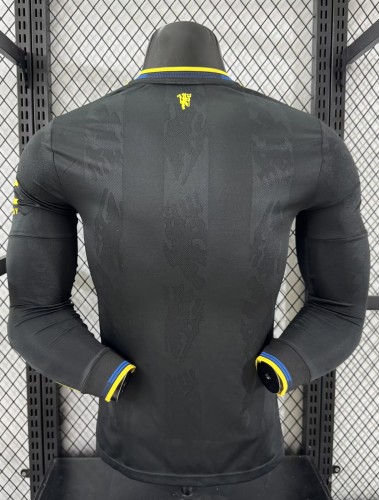 25-26 Manchester United Third Long Sleeve Player Version Soccer Jersey