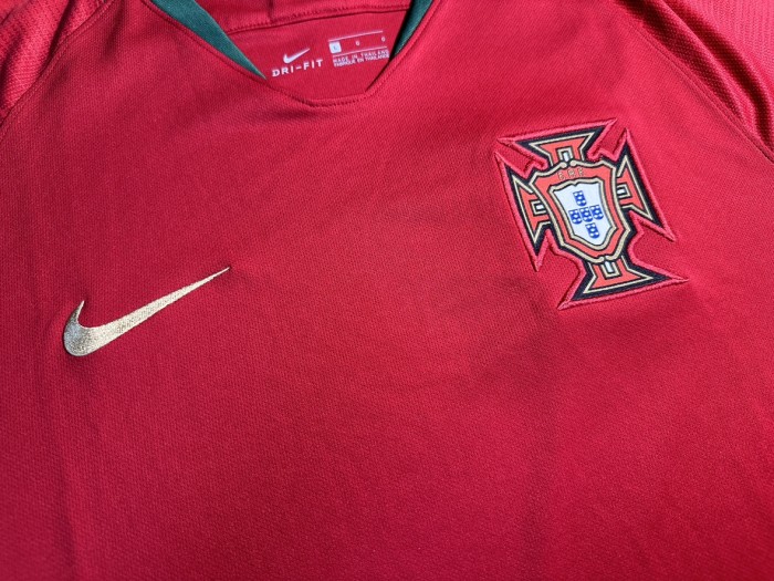 2018 Portugal Home Retro Soccer Jersey