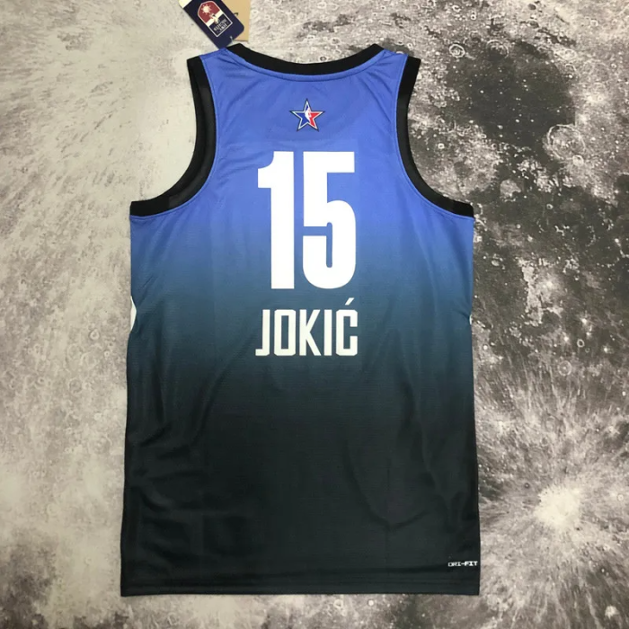 2023 ALL STAR JOKIC #15 Blue Top Quality Hot Pressing NBA Jersey