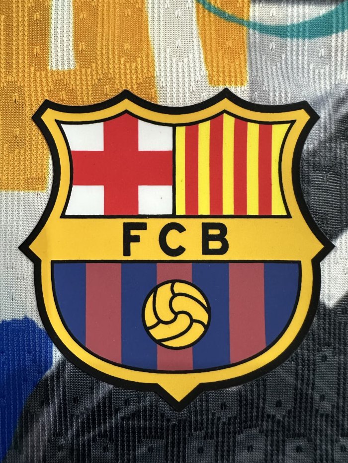 25-26 Barcelona Special Edition Player Version Training Shirts *黑涂鸦