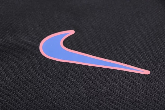 22-23 Barcelona Black Hoodie Jacket Tracksuit#F417