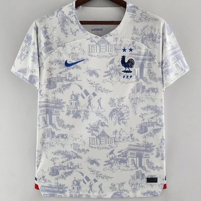 22-23 France Away Fans Version Soccer Jersey