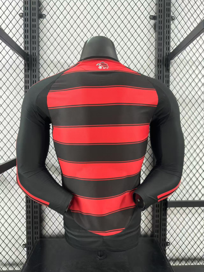25-26 Flamengo Home Long Sleeve  Player Version Soccer Jersey 长袖