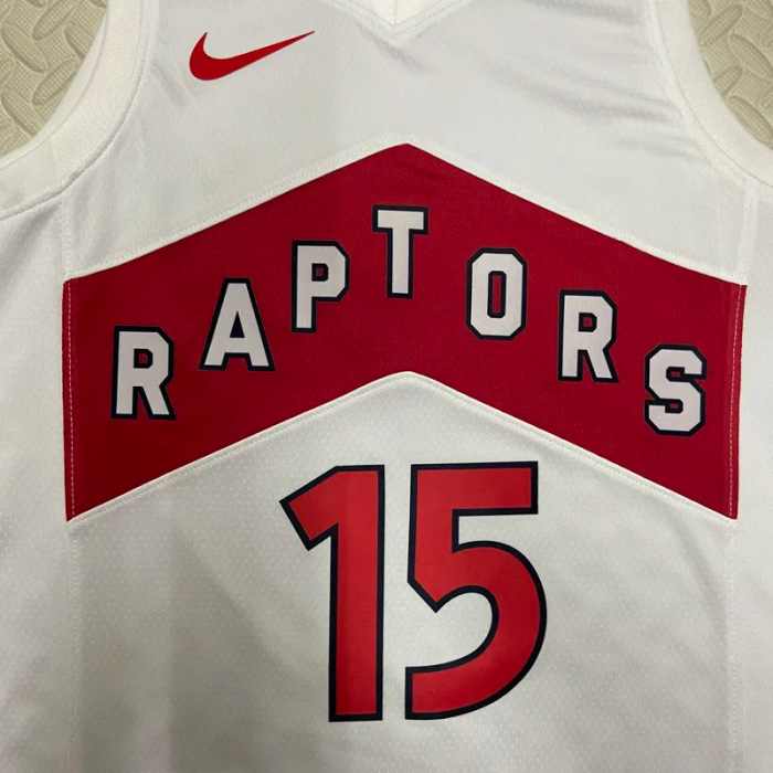 22-23 Raptors CARTER #15 White Top Quality Hot Pressing NBA Jersey