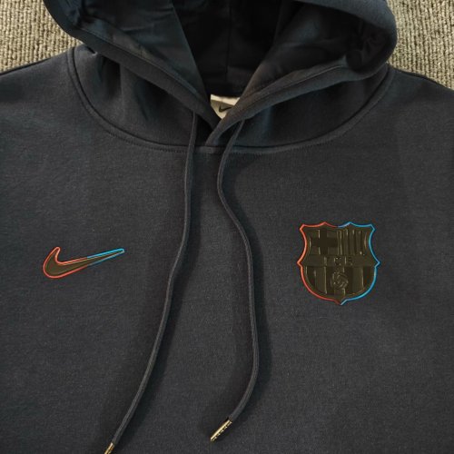 2024 Barcelona Dark blue Fleece Hoodie