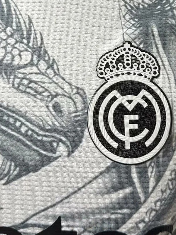 25-26 Real Madrid White Special Edition Player Version Soccer Jersey *三叶草龙