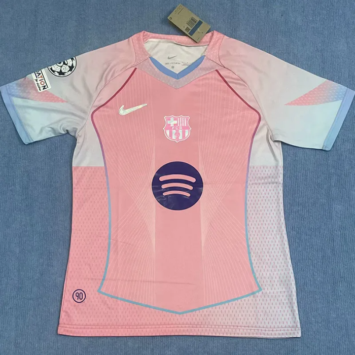 25-26 Barcelona Special Edition Pink Fans Training Shirts