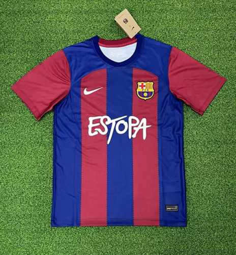 23-24 Barcelona Home Special Edition Fans Soccer Jersey
