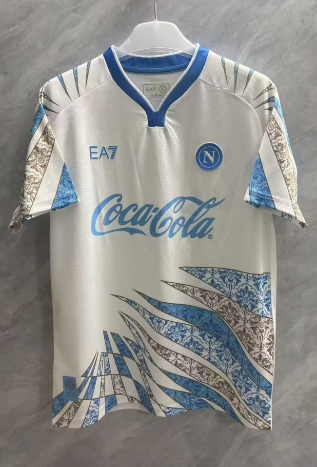 25-26 Napoli White Training Shirts 1:1 Thai Quality