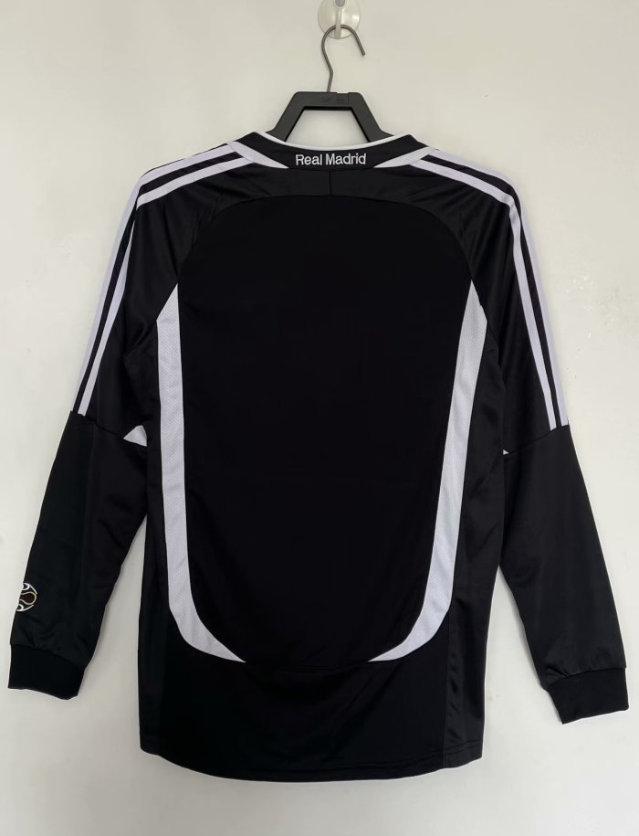 2006-2007 Real Madrid Home Long Sleeve Retro Soccer Jersey