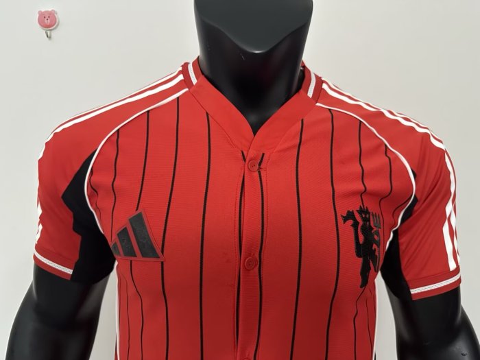 2025 Manchester United MLB Player Version New Pattern Jersey