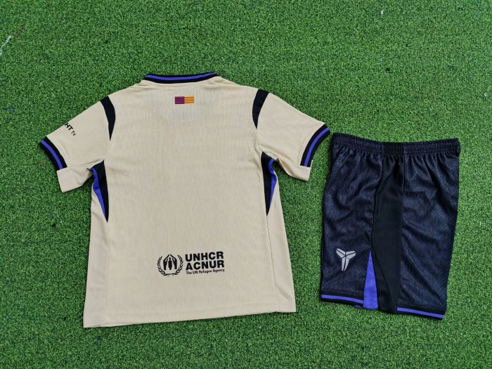 25-26 Barcelona Away Kids Player Version Soccer Jersey (球员童装)