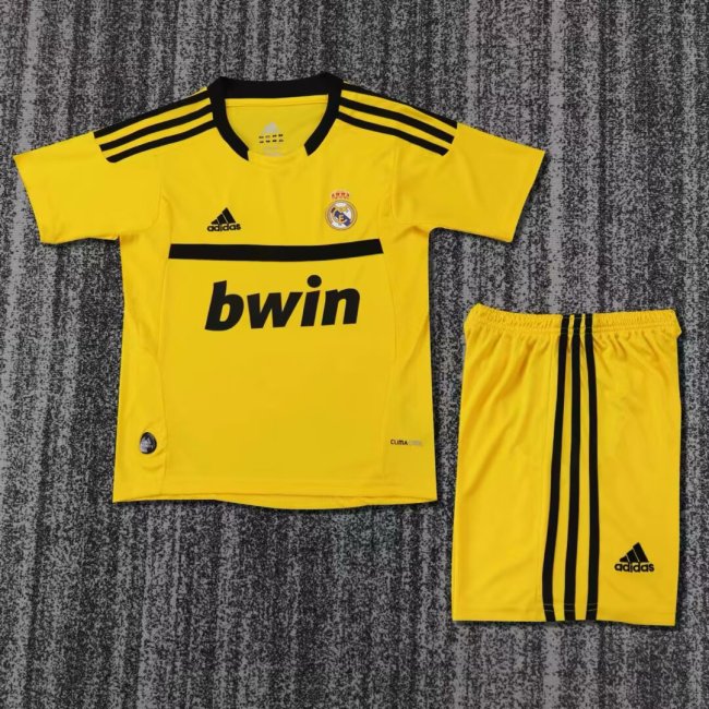 2011-2012 Real Madrid GoalKeeper Retro Kids Soccer Jersey