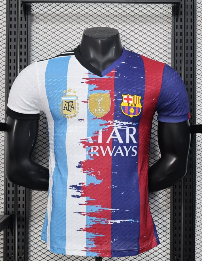 25-26 MESSI #10 Special Edition Player Version Soccer Jersey *右蓝白