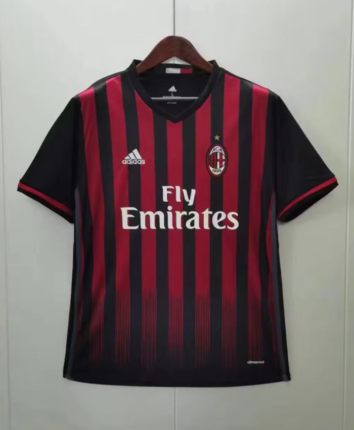 2016-2017 AC Milan Home Retro Soccer Jersey