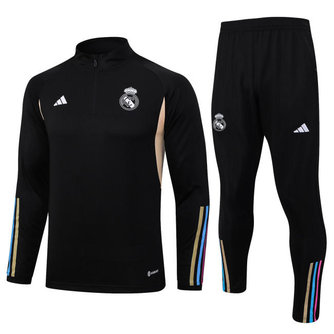 23-24 Real Madrid High Quality Half Pull Tracksuit