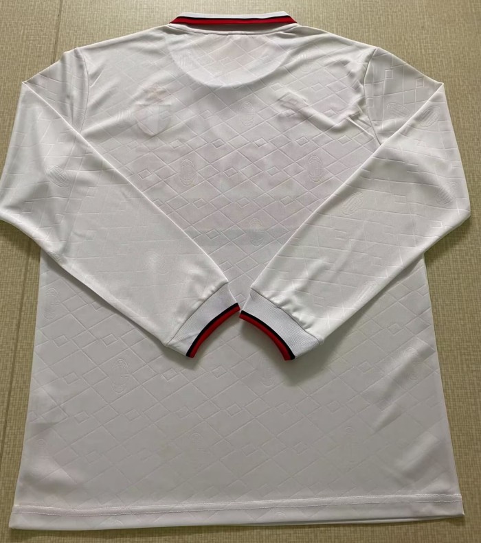 1993-1994 AC Milan Away Long sleeves Retro Soccer Jersey