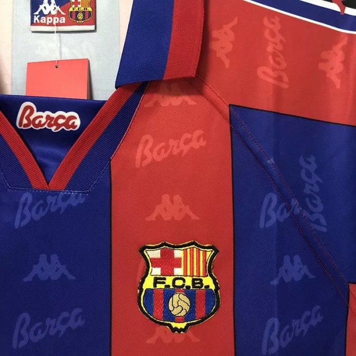 1996-1997 Barcelona Home Retro Soccer Jersey