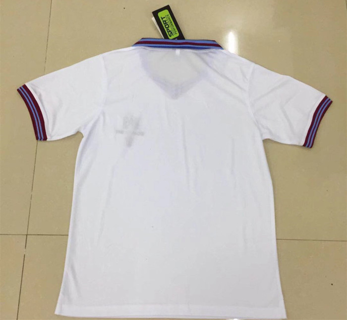 1980 West Ham White Retro Soccer Jersey