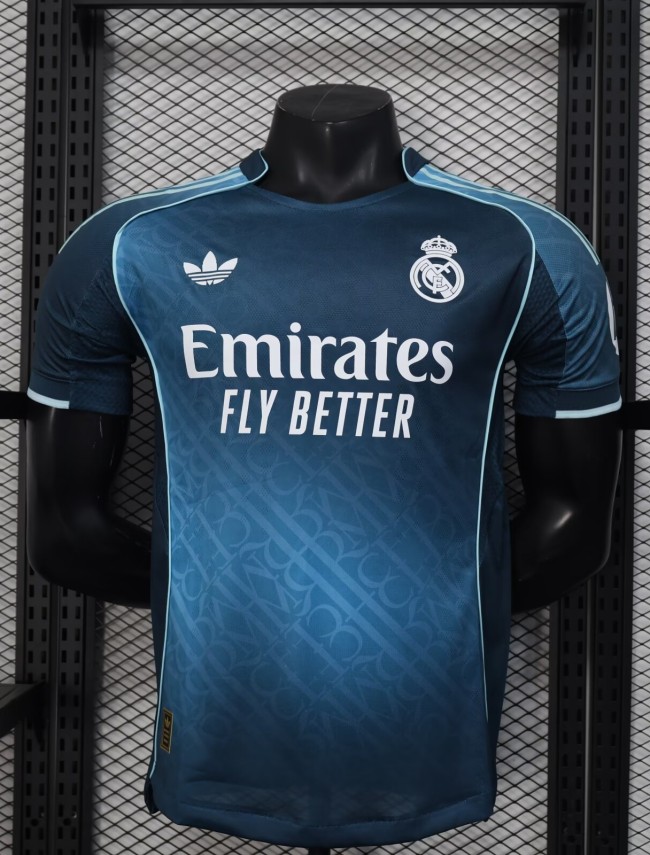25-26 Real Madrid Blue Special Edition Player Version Soccer Jersey