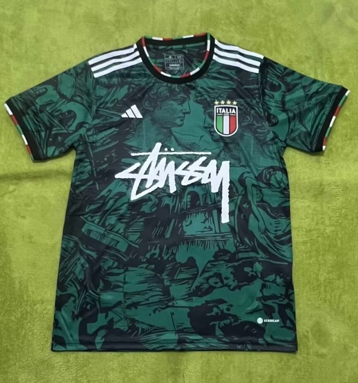 2023 Italy Special Edition Green Fans Soccer Jersey