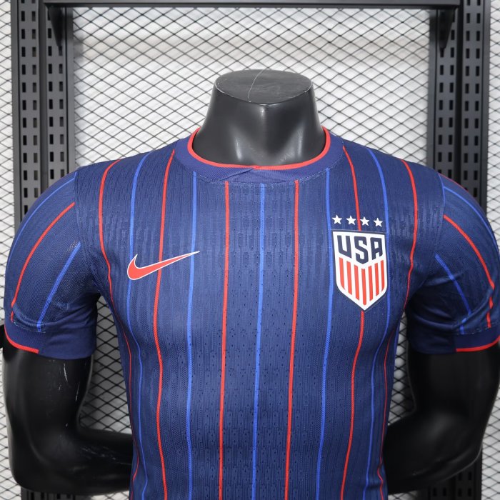 25-26 USA Away Player Version Soccer Jersey*四星