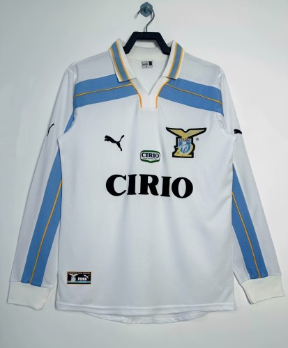 1999-2000 Lazio Third Long sleeves Retro Soccer Jersey
