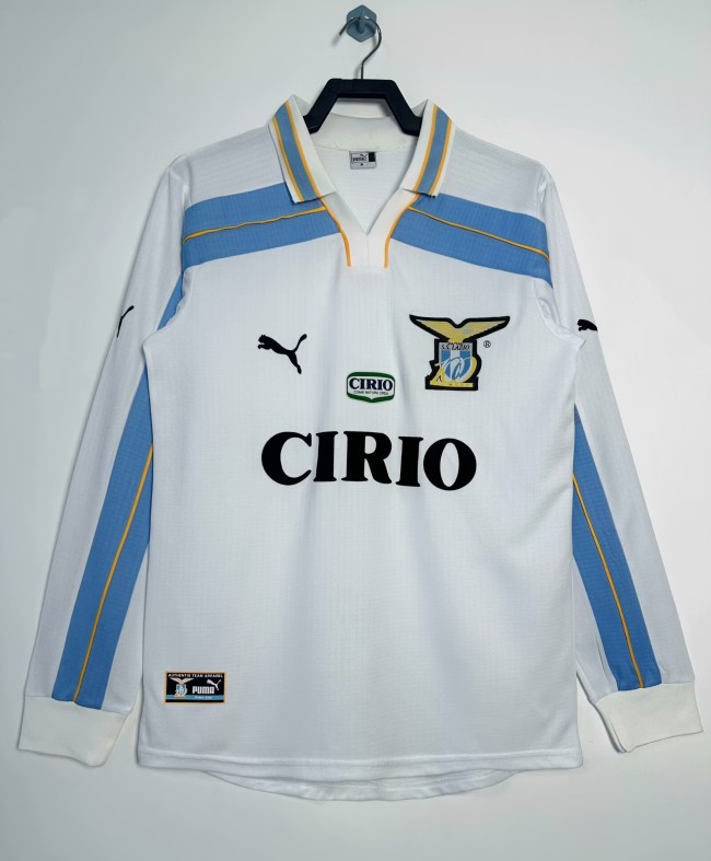 1999-2000 Lazio Third Long sleeves Retro Soccer Jersey