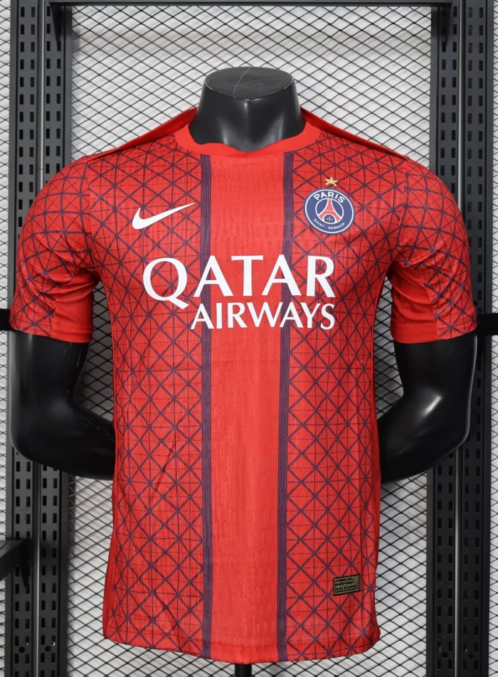 25-26 Paris Saint-Germain Red Special Edition Player Version Training shirts