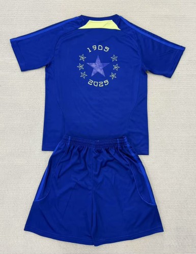 25-26 Boca Juniors Training Shirts Kids Soccer Jersey