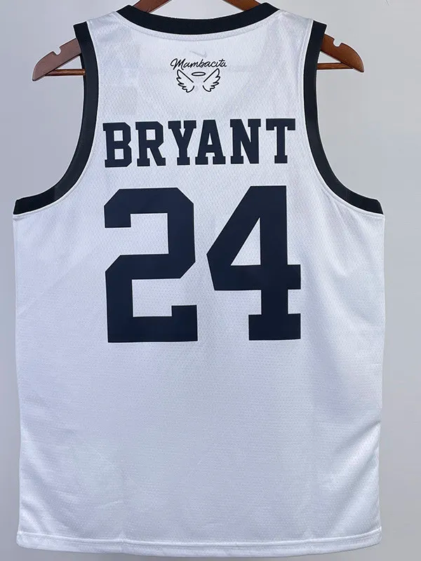 2023 LAKERS BRYANT #24 White MAMBA Top Quality Hot Pressing NBA Jersey