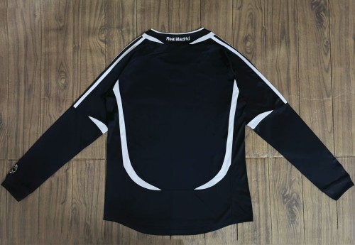2006-2007 Real Madrid Away Long Sleeves Retro Soccer Jersey