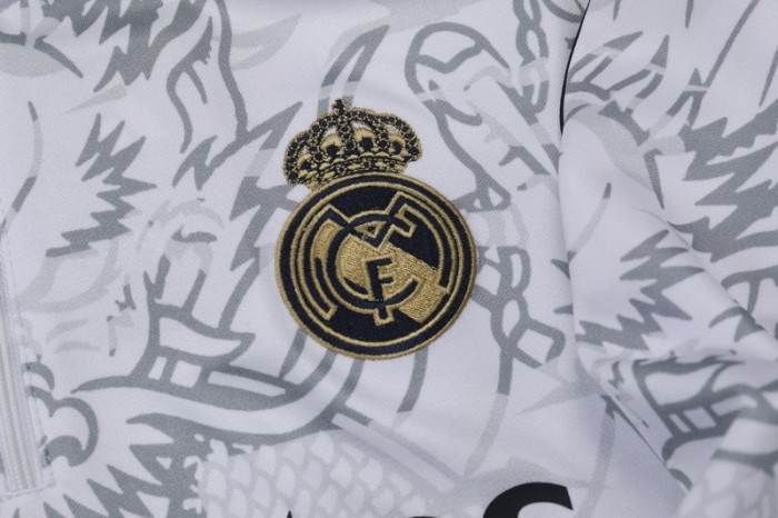 23-24 Real Madrid High Quality Half Pull Tracksuit