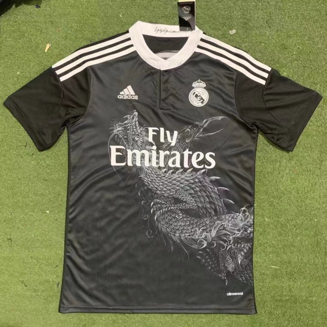 2014-2015 Real Madrid Third Black Retro Soccer Jersey