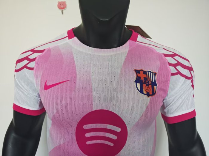 25-26 Barcelona Pink White Concept Edition Player Version Training shirts