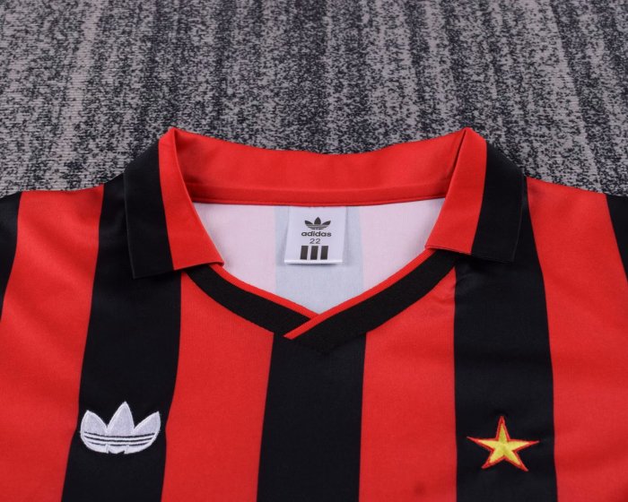 1990-1991 AC Milan Home Retro Kids Soccer Jersey