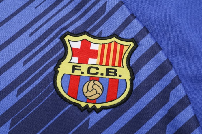 23-24 Barcelona High Quality Half Pull Tracksuit