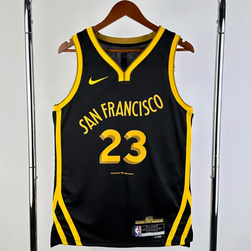 23-24 WARRIORS GREEN #23 Black City Edition Top Quality Hot Pressing NBA Jersey