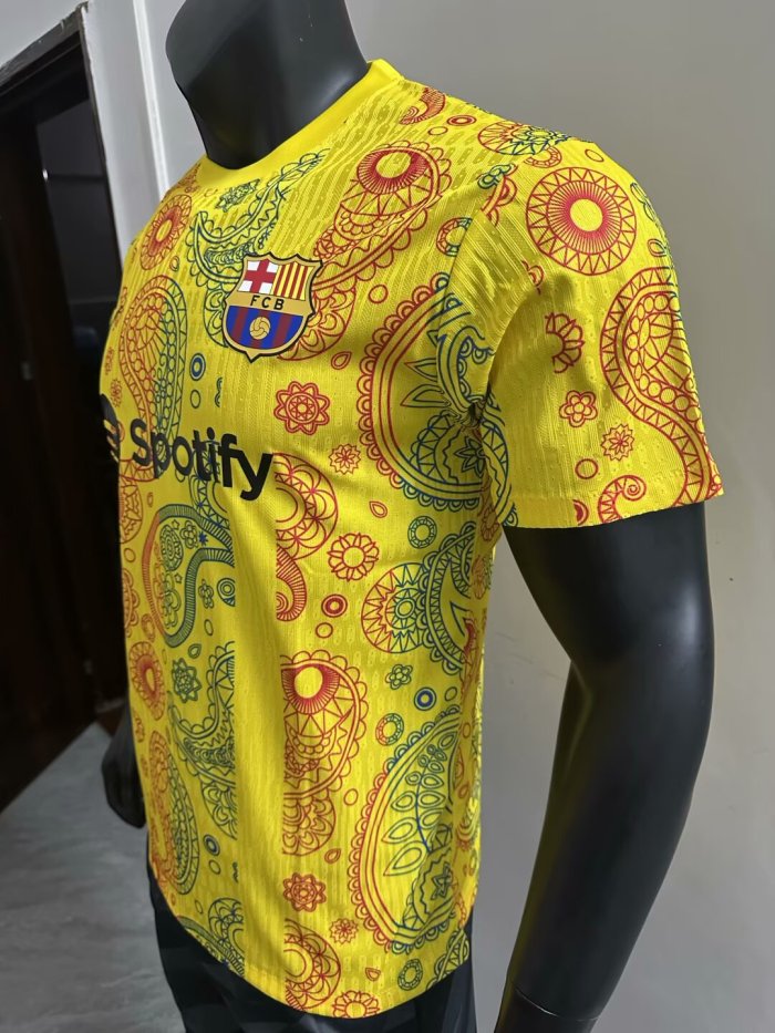 25-26 Barcelona Yellow Special Edition Player Version Training Shirts