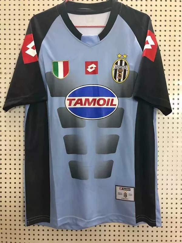 2002-2003 Juventus Gray GoalKeeper Retro Soccer Jersey